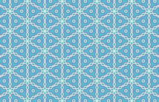 Blue color textile design pattern vector