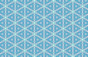 Blue color textile design pattern vector