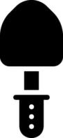 shovel glyph icon vector