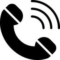 call glyph icon vector