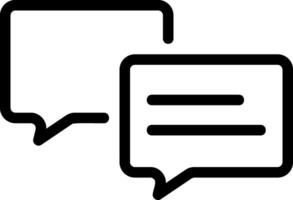 messages line icon vector