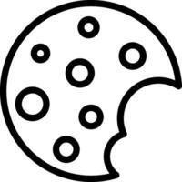 cookies line icon vector
