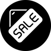 sale glyph icon vector