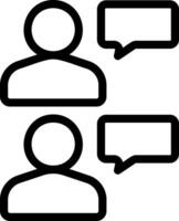 dialogue line icon vector