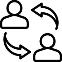 change line icon vector