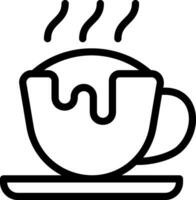 coffee latte line icon vector