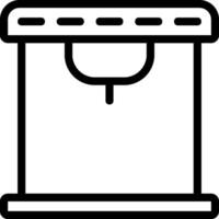 coffee machine line icon vector