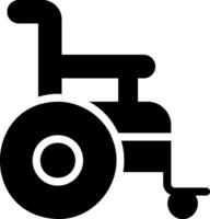 wheelchair glyph icon vector