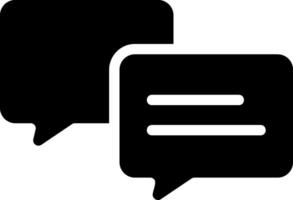 messages glyph icon vector