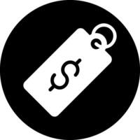 price tag glyph icon vector