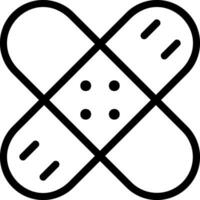 patch line icon vector