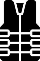 life jacket glyph icon vector