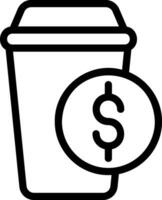 money line icon vector