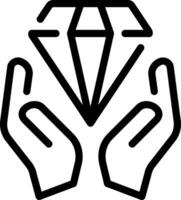 assets line icon vector