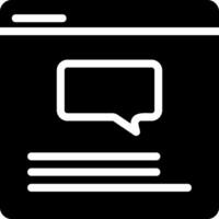 live chat glyph icon vector