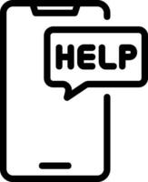 help line icon vector