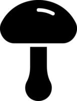 mushroom glyph icon vector