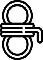 rope line icon vector