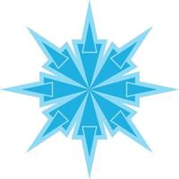 snowflake icon editable vector on white background