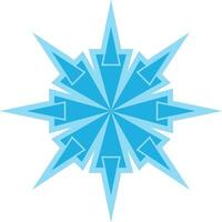 snowflake icon editable vector on white background