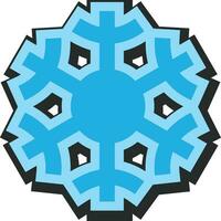 Paper Snowflake vector editable