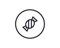 Single line icon of candy High quality vector illustration for design, web sites, internet shops, online books etc. Editable stroke in trendy flat style isolated on white background