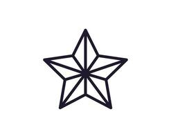 Single line icon of star on isolated white background. High quality editable stroke for mobile apps, web design, websites, online shops etc. vector