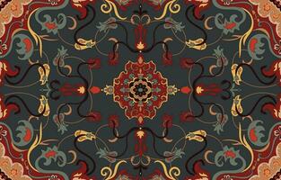 navajo pattern.Persian rug.Aztec tribal.seamless geometric pattern. Indigenous ethnic carpet. Ethnicity. Red carpet, the story of the fire war. vector