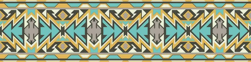 Colorful geometric ethnic pattern. Oriental, western, aztec, tribal traditional. seamless pattern. fabric, tile, background, carpet, wallpaper, clothing, sarong,wrapping, Batik, fabric,Vector pattern. vector