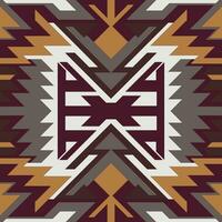 Seamless Navajo Aztec abstract geometric art Ethnic hipster vector background, wallpaper, fabric design, fabric, tissue, cover, textile template