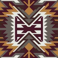 Seamless Navajo Aztec abstract geometric art Ethnic hipster vector background, wallpaper, fabric design, fabric, tissue, cover, textile template