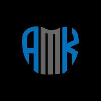 amk letra logo creativo diseño. amk único diseño. vector