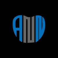 ANN letter logo creative design. ANN unique design. vector