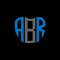 ABR letter logo creative design. ABR unique design. vector