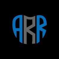 ARR letter logo creative design. ARR unique design. vector