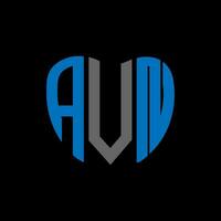 AVN letter logo creative design. AVN unique design. vector