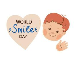 World smile day. vector