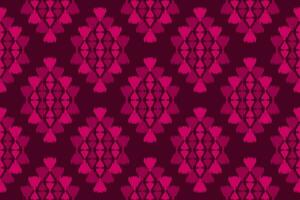 Ethnic ikat seamless pattern in tribal. Aztec geometric ethnic ornament print. Ikat pattern style. vector