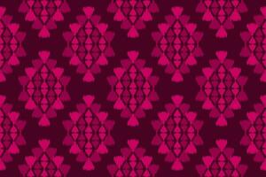 Ethnic ikat seamless pattern in tribal. Aztec geometric ethnic ornament print. Ikat pattern style. vector