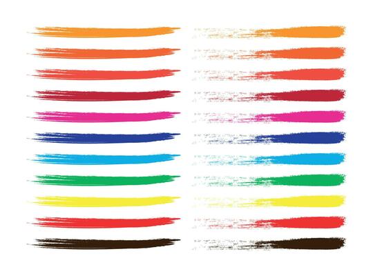 Brush stroke lines grunge geometric striped seamless pattern.