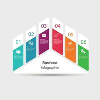 Infographic vector, graph. presentation. Business concepts, parts, steps, processes. Visualization of infographic data. Startup template. - Vector