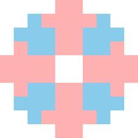 donut cartoon icon in pixel style vector