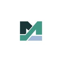 Initial Letter M Minimalist Logo, Simple Logotype Vector, Corporate Identity Emblem Modern, Luxurious And Elegant Symbol Design Brand, Company, Business vector