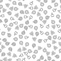 Programmer, Internet, Map Seamless Pattern. Perfect for web sites, postcards, wrappers, stores, shops vector