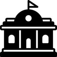 solid icon for governments vector