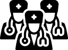 solid icon for physicians vector