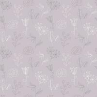 flower doodle line pattern background for textile, fabric, wallpaper vector