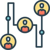 color icon for referrals vector