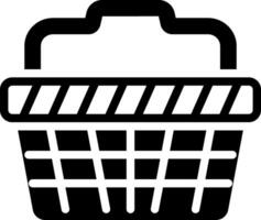 solid icon for baskets vector