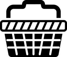 solid icon for baskets vector